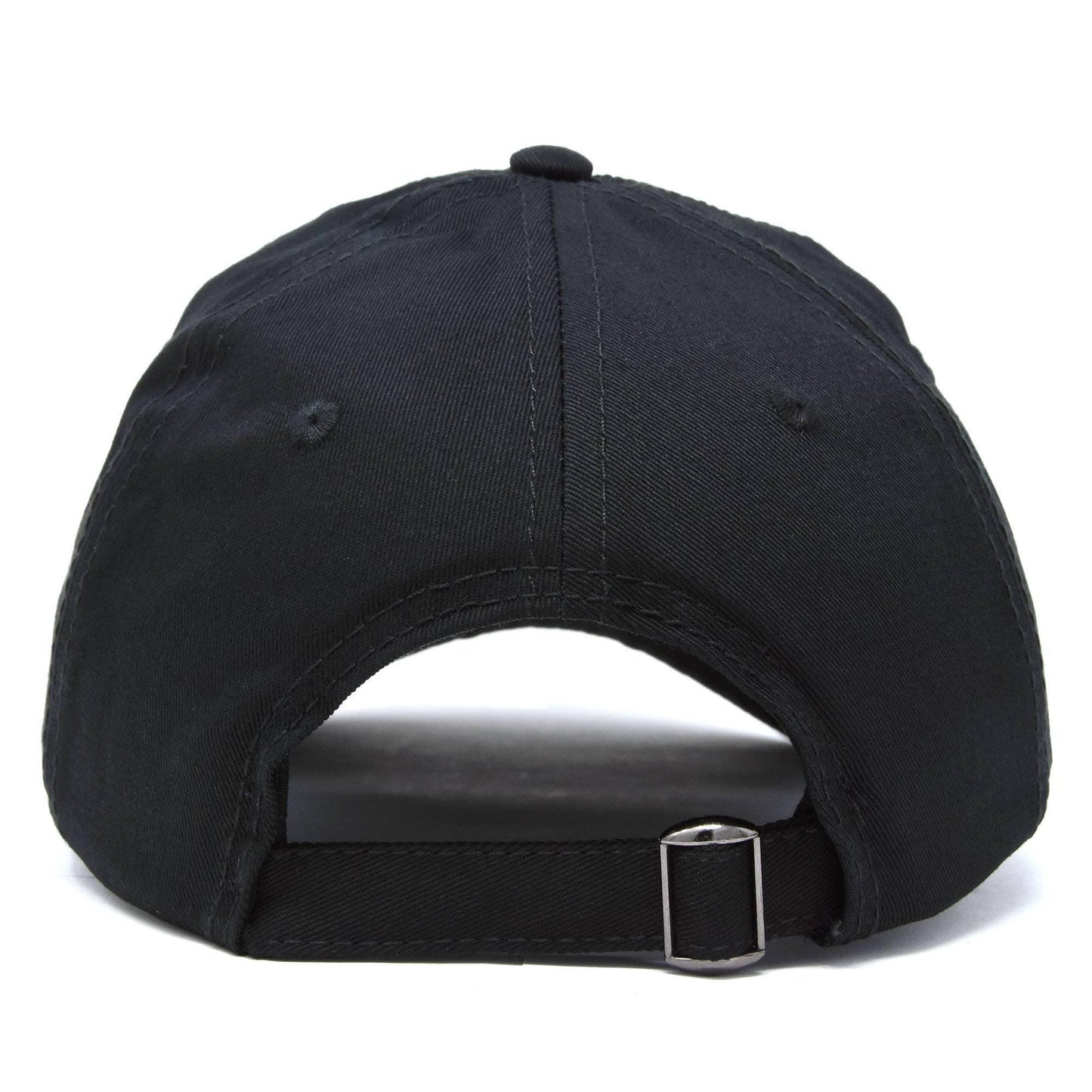 Dalix Ghost Embroidery Baseball Cap: Black - Shadowplay Collection