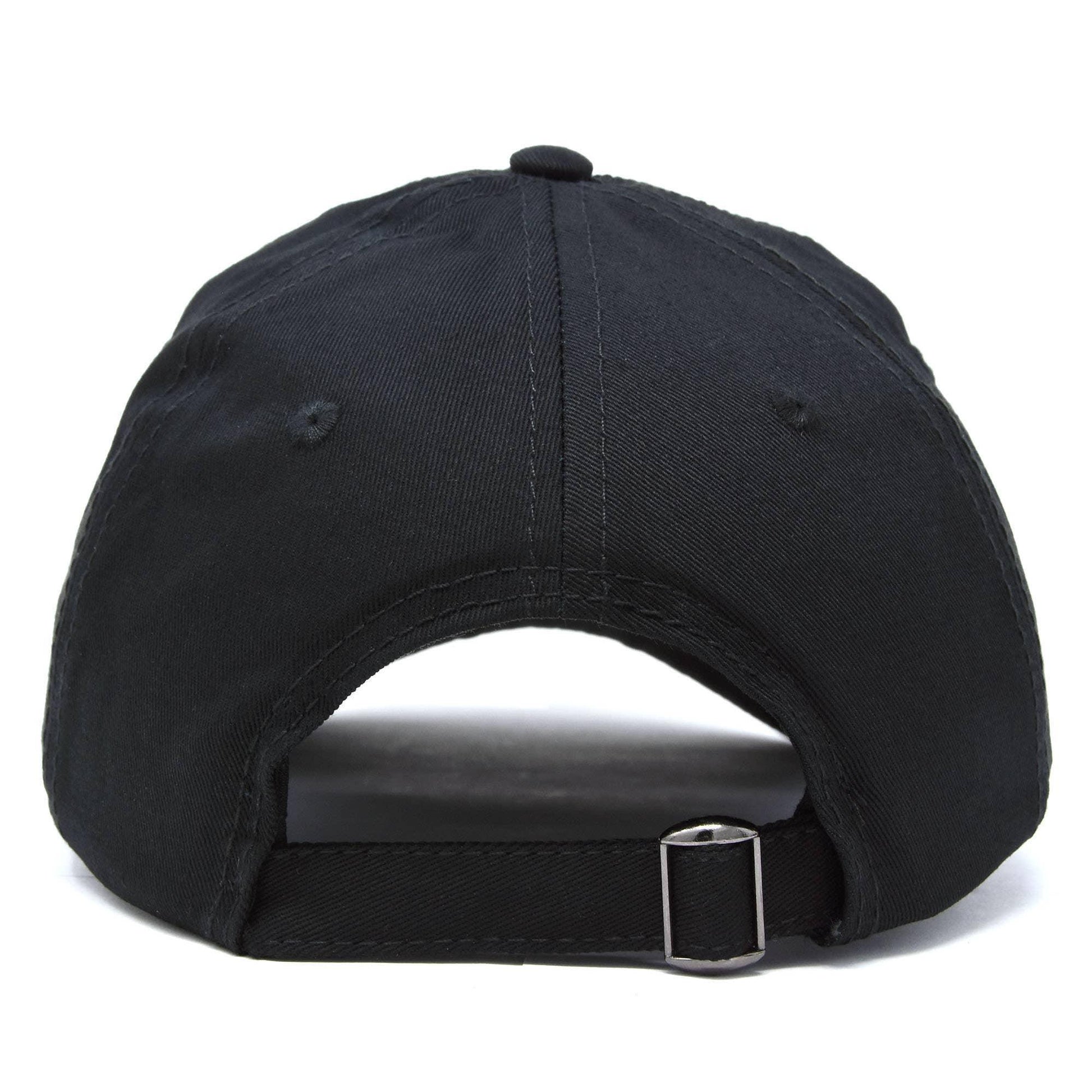 Dalix Ghost Embroidery Baseball Cap: Black - Shadowplay Collection