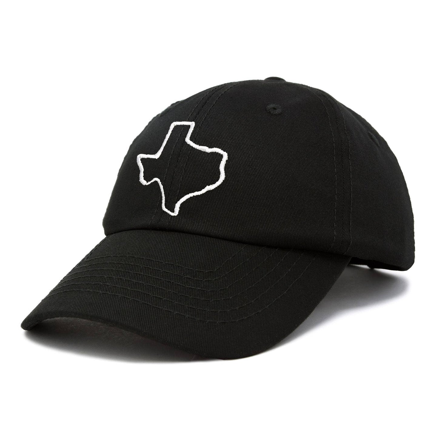 DALIX Texas Hat Lone Star State Baseball Cap: Black