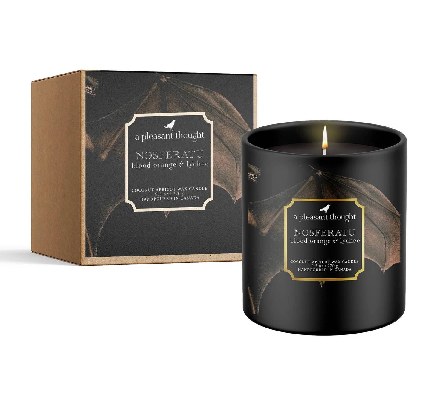NOSFERATU- Blood Orange & Lychee Raven Candle