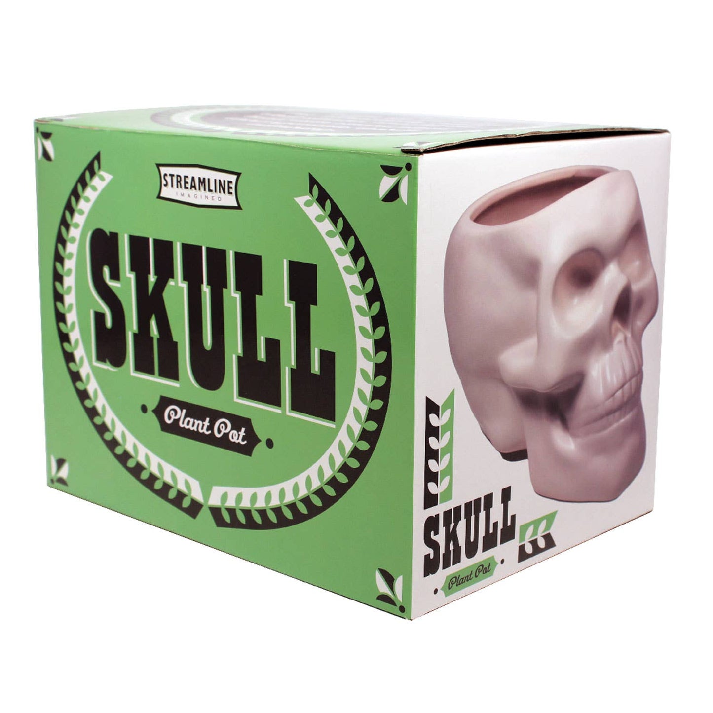 Ceramic Skull Planter