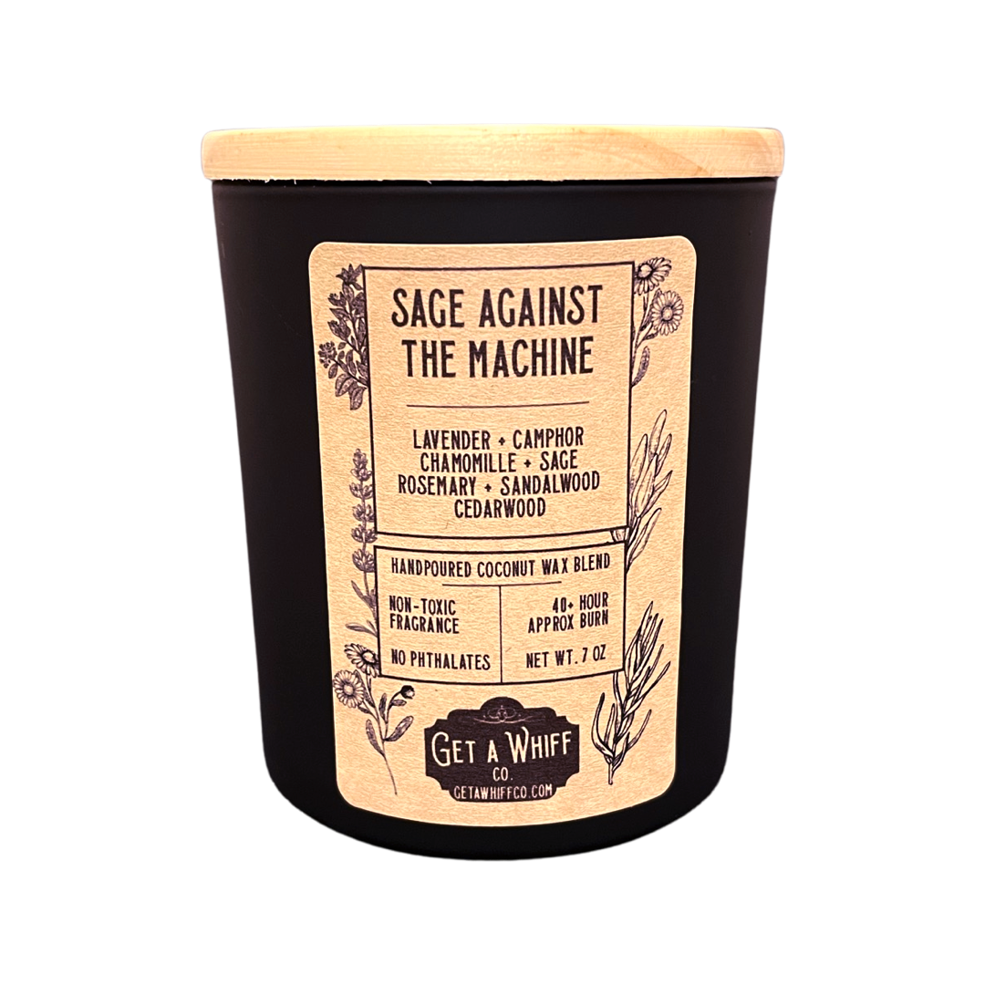 Sage Against the Machine Sage & Lavender Soy Coconut Candle