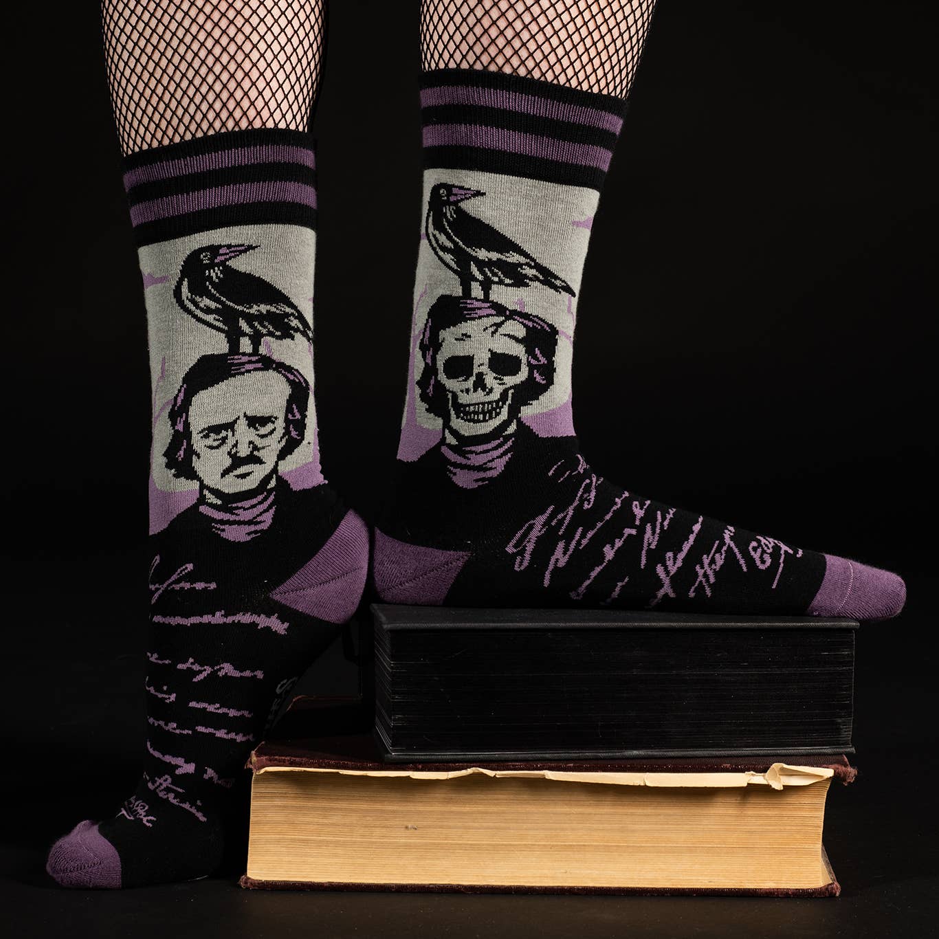 The Raven Edgar Allan Poe Socks