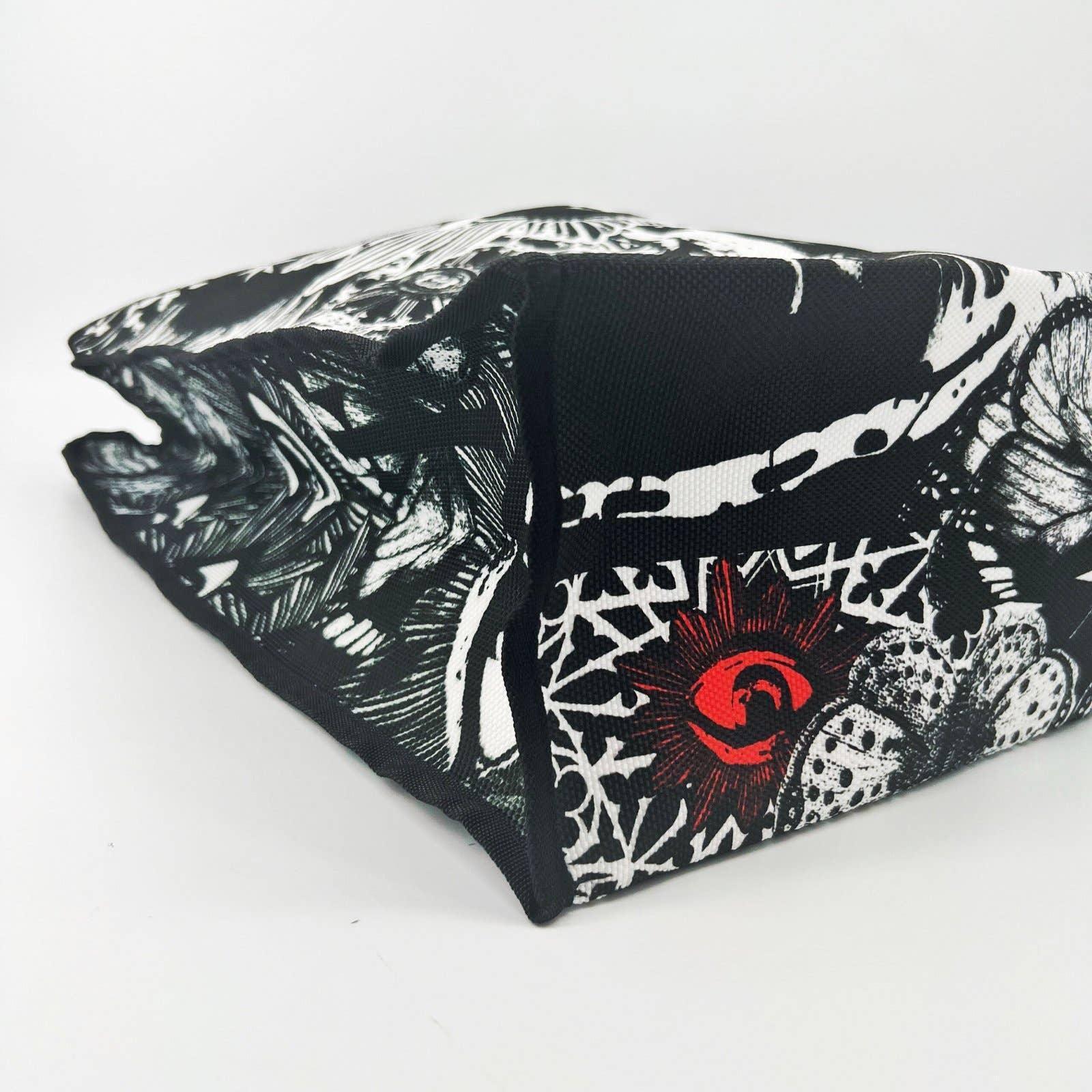 Butterfly Floral Eye Design Tote Bag - Shadowplay Collection