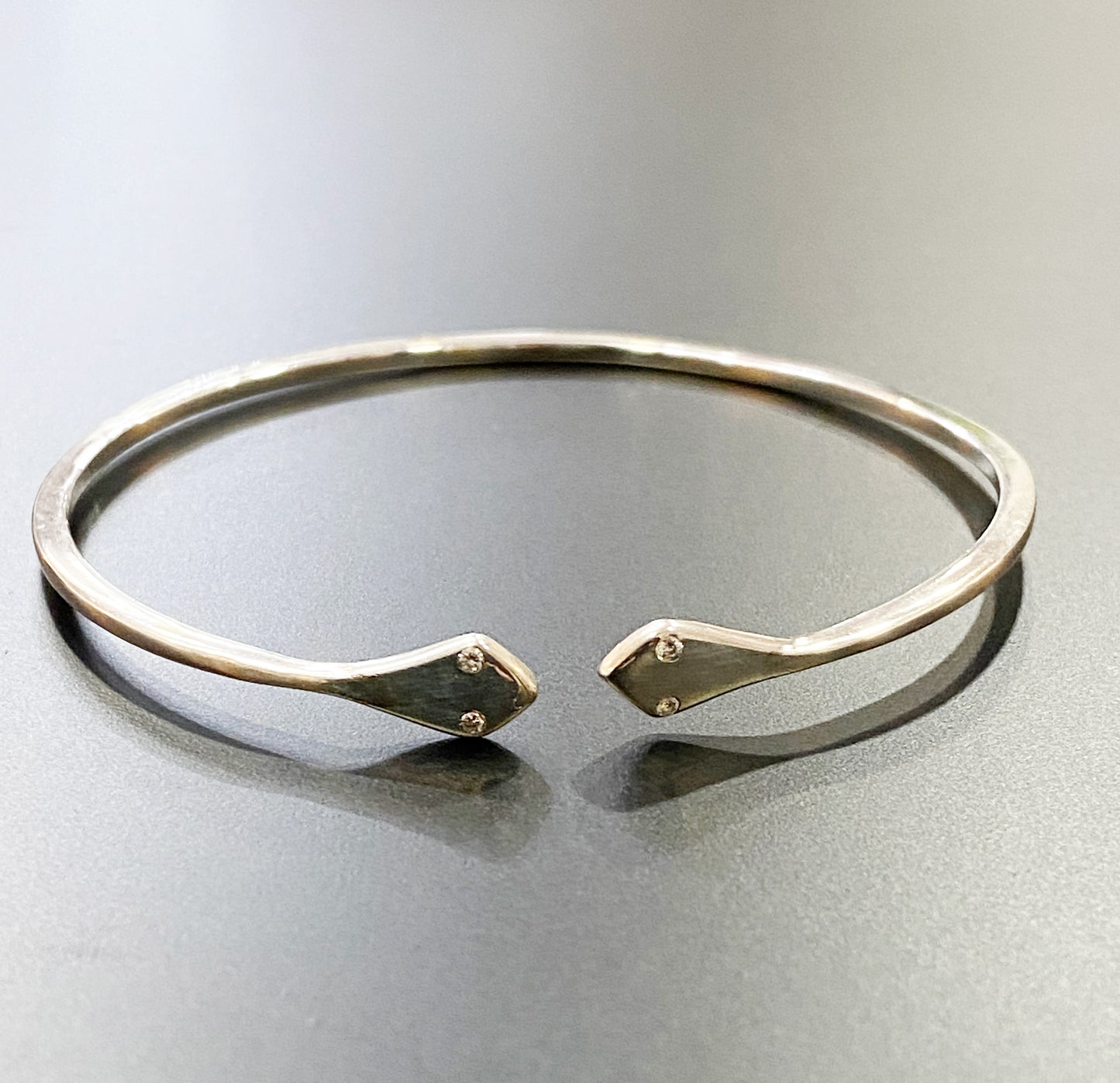 Sterling Silver Snake Bangle Bracelet