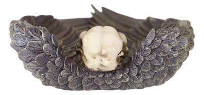 Raven Skull Wings Trinket Dish - Shadowplay Collection