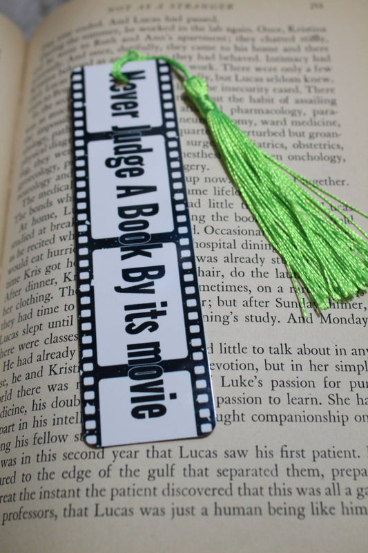 Never Judge a Book by its Movie Metal Bookmark