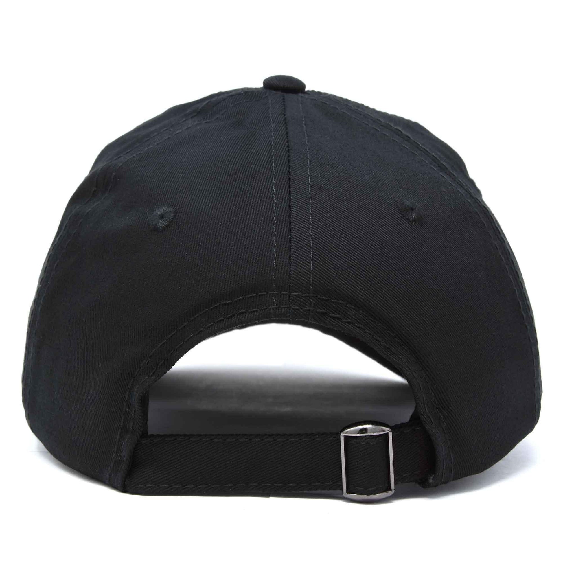 DALIX Skull Head Baseball Cap: Black - Shadowplay Collection