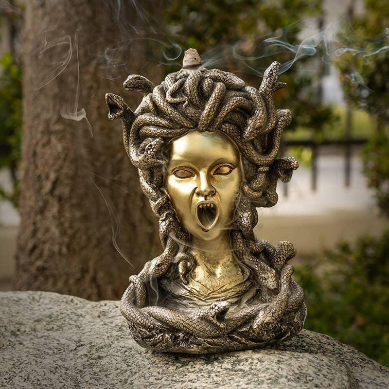 Medusa Backflow Incense Burner - Shadowplay Collection