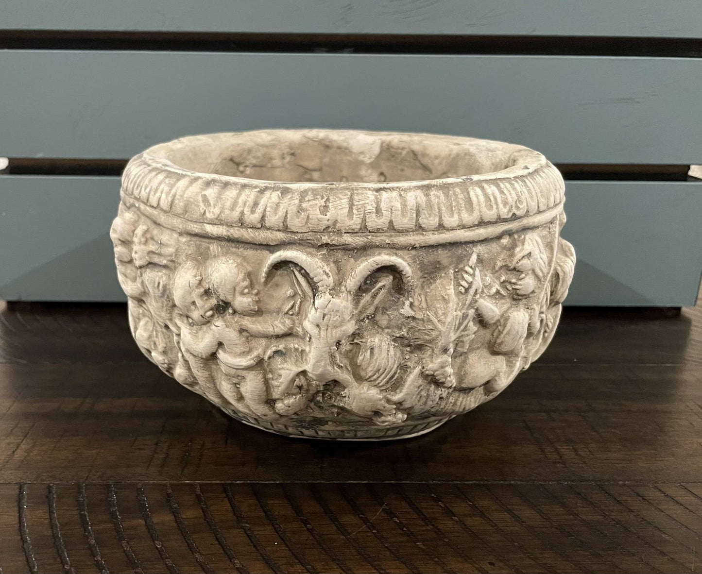 Round Cherub Planter or Decorative Pot