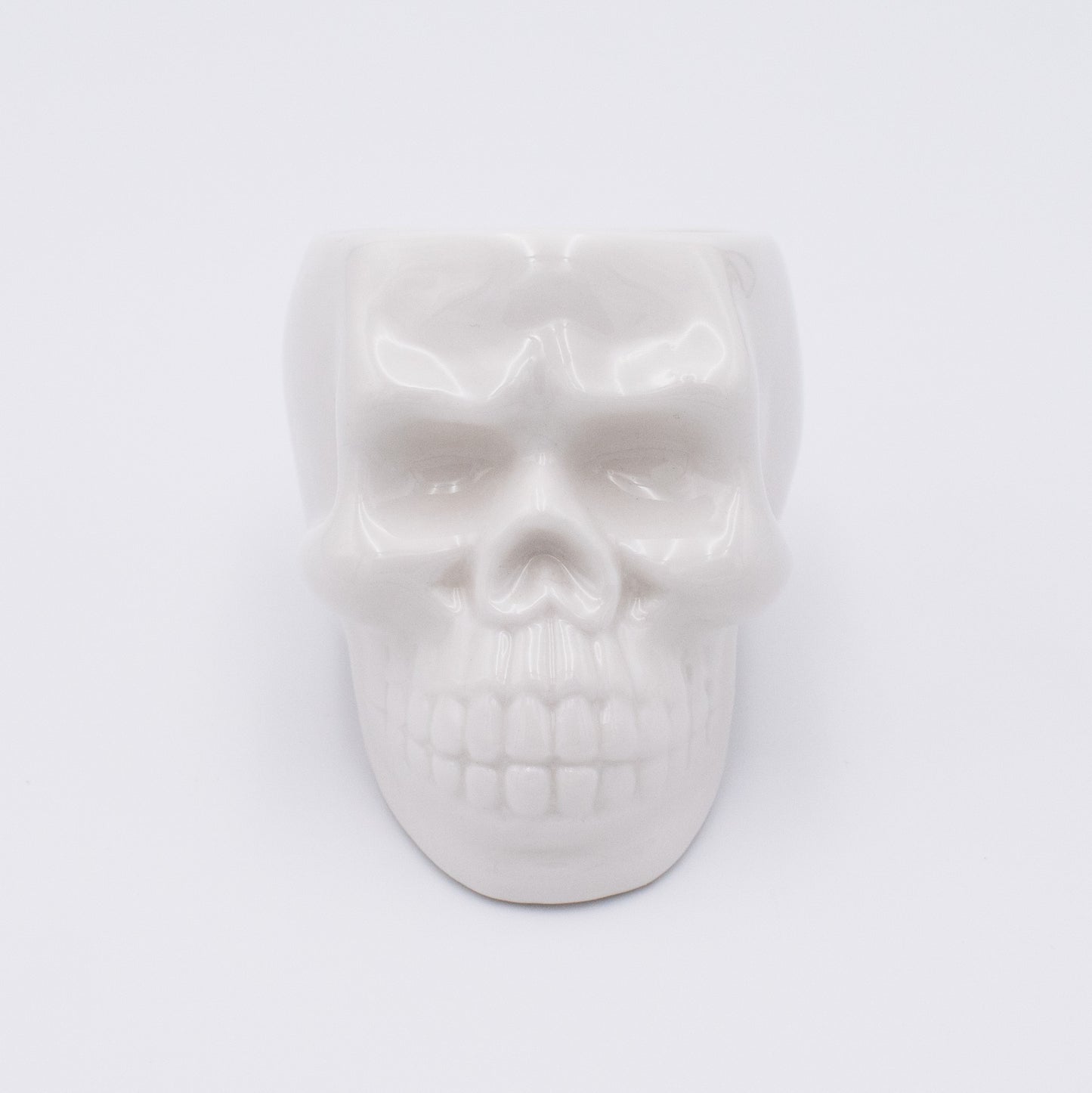 Ceramic Small Skull Container or Planter